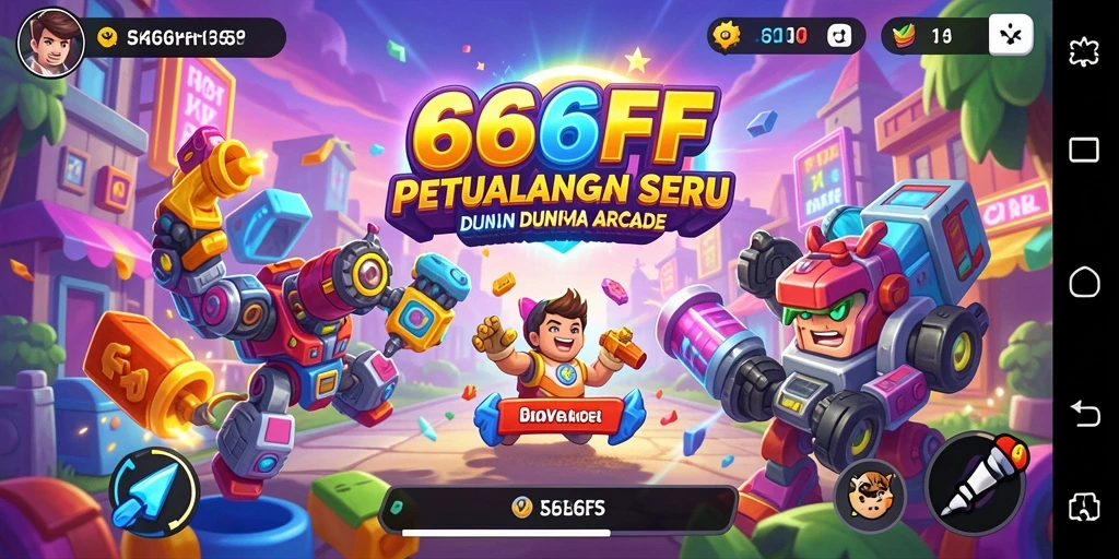 Tampilan gameplay seru dan penuh warna dalam 666FF.