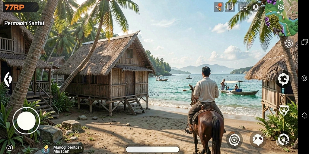 Tampilan gameplay 77RP yang mengasyikkan dan penuh warna.