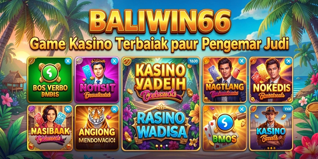 Tampilan gameplay BALIWIN66 yang menampilkan serunya bermain Kasino.