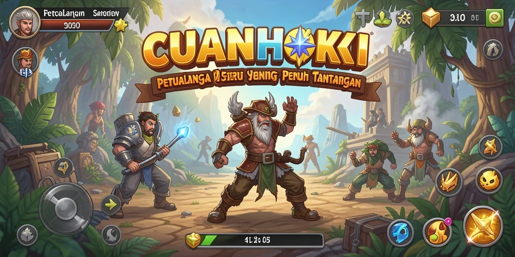 Gameplay seru CUANHOKI yang penuh dengan petualangan.