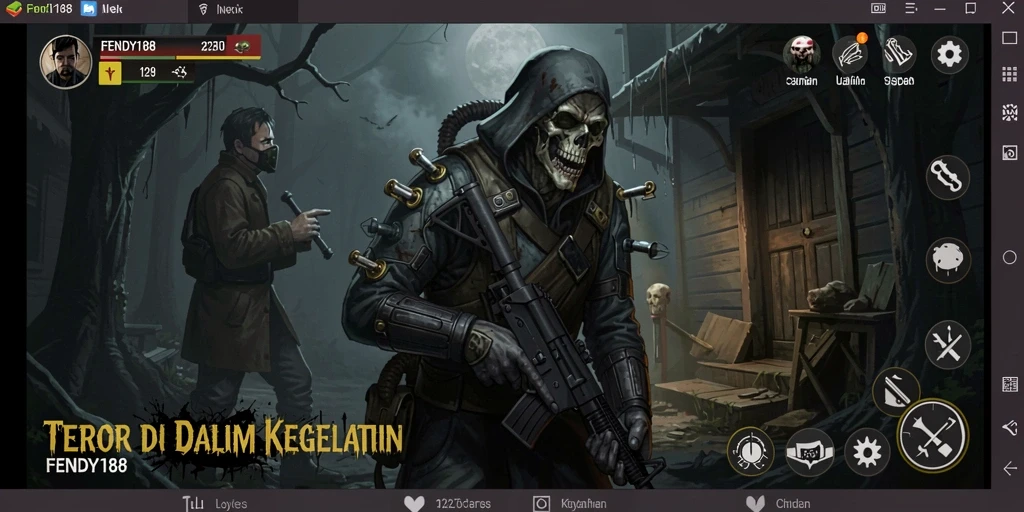 Tangkapan layar FENDY188 menampilkan suasana gameplay Horror yang mencekam.