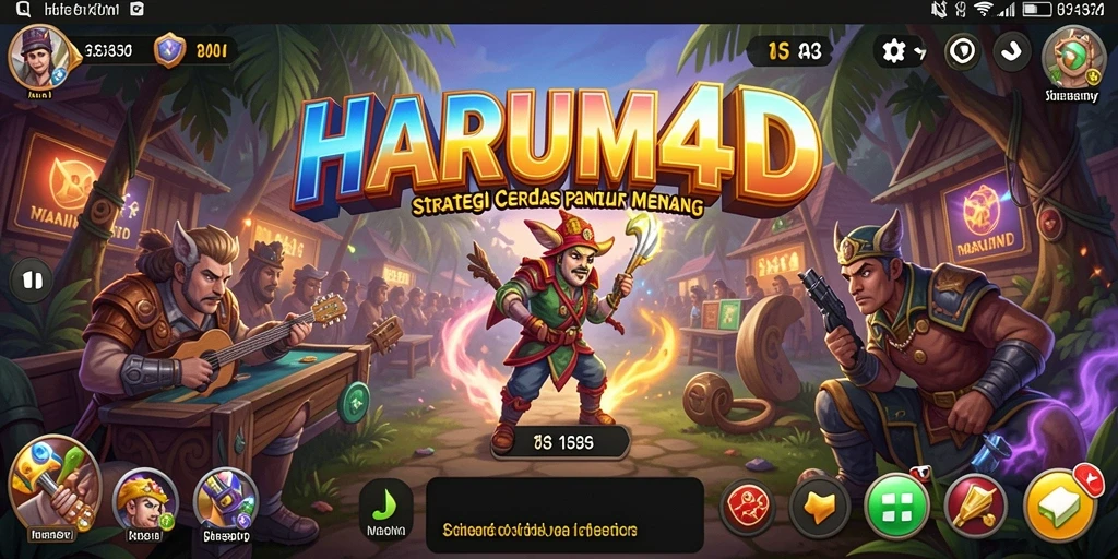 Tampilan gameplay menarik penuh strategi dalam HARUM4D.