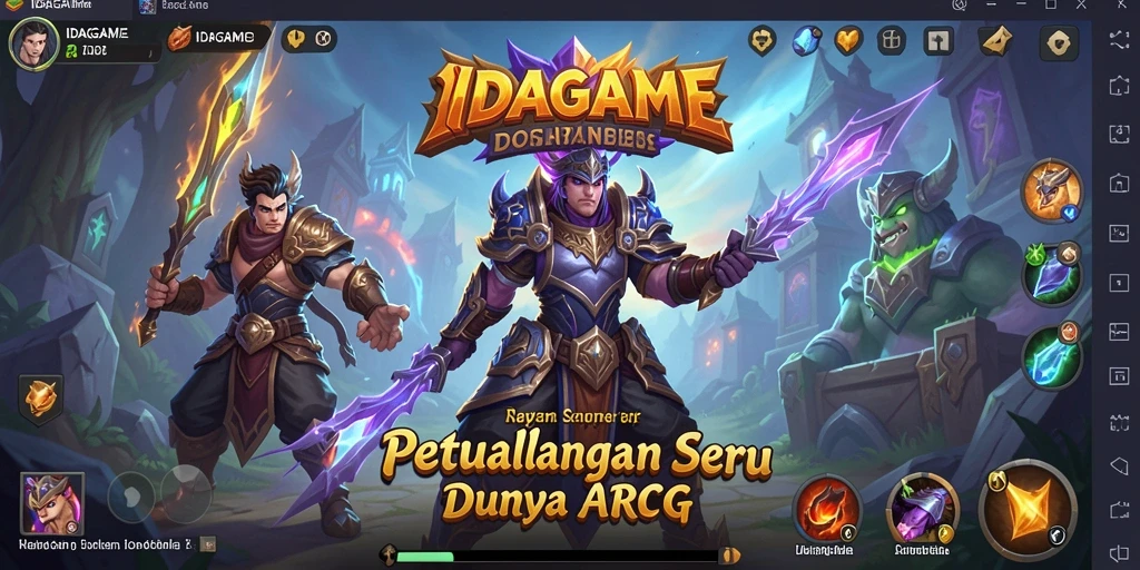Gameplay menarik <strong>IDAGAME</strong> di dunia ARPG yang luas.