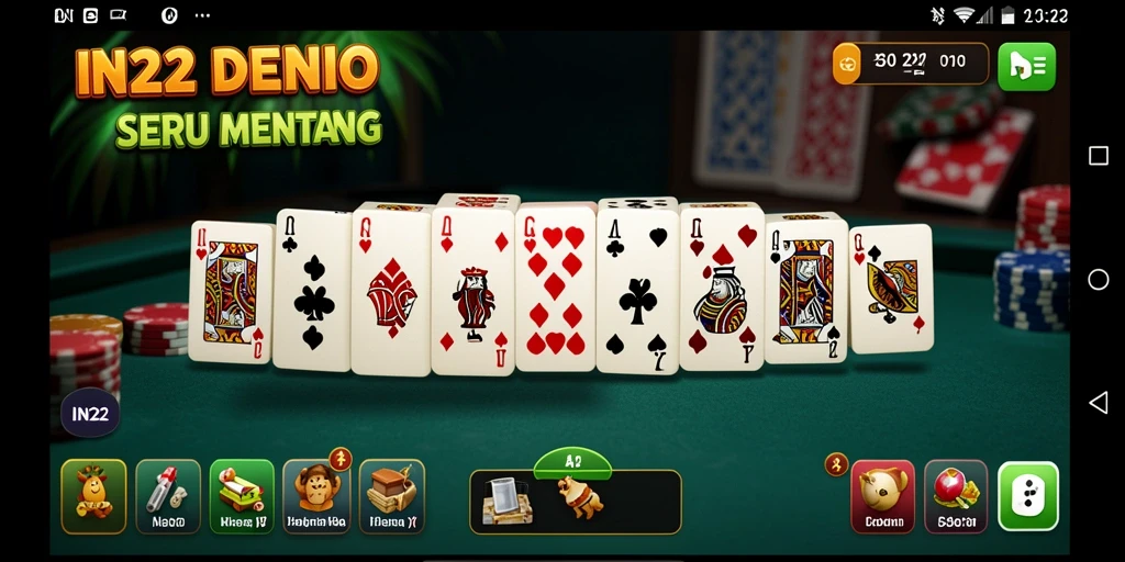 Tangkapan layar utama memperlihatkan gameplay seru di IN22.