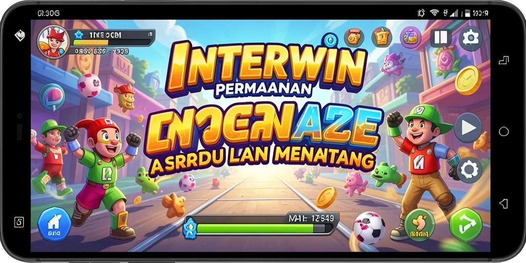 Tampilan permainan INTERWIN yang penuh warna dan menantang.