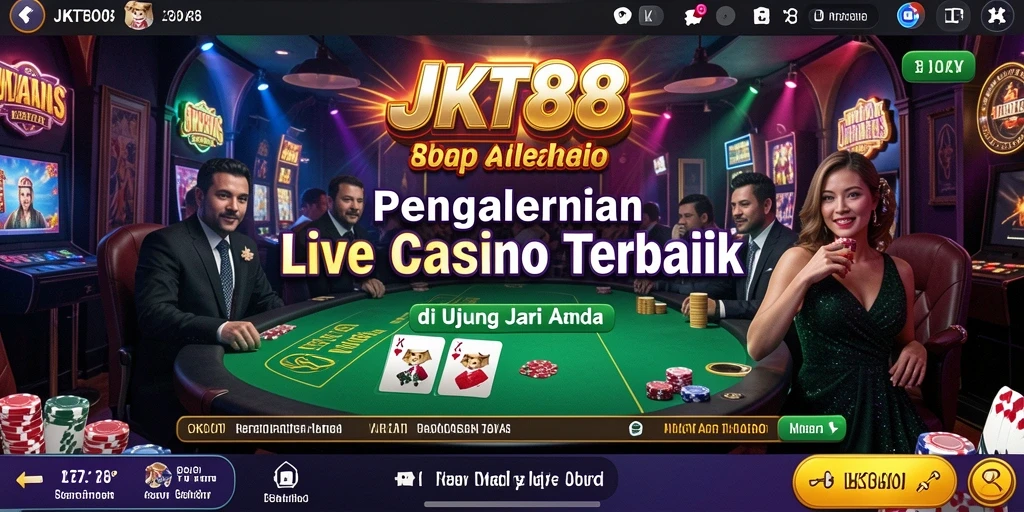 Screenshot gameplay Live Casino JKT88 yang menarik dan interaktif.