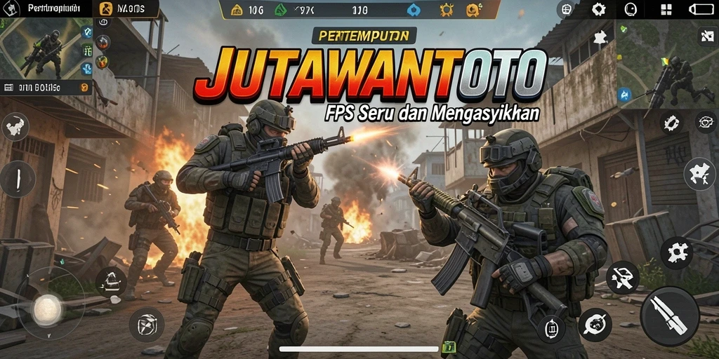 Gameplay intens di JUTAWANTOTO dengan aksi pertempuran cepat.
