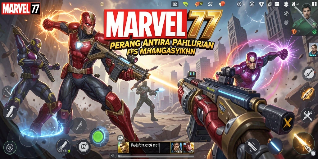 Tampilan gameplay seru dari MARVEL77 dalam aksi FPS.
