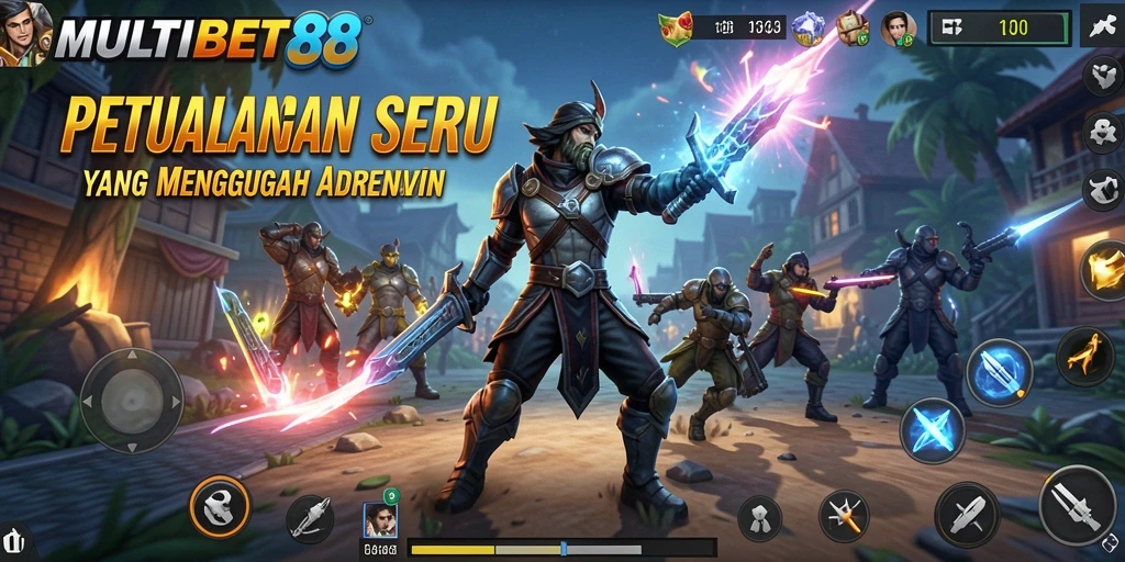 Screenshot gameplay MULTIBET88 menunjukkan petualangan yang seru dan menantang.