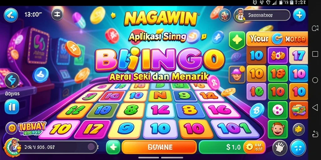 Tampilan permainan Bingo yang mengasyikkan dan penuh warna.