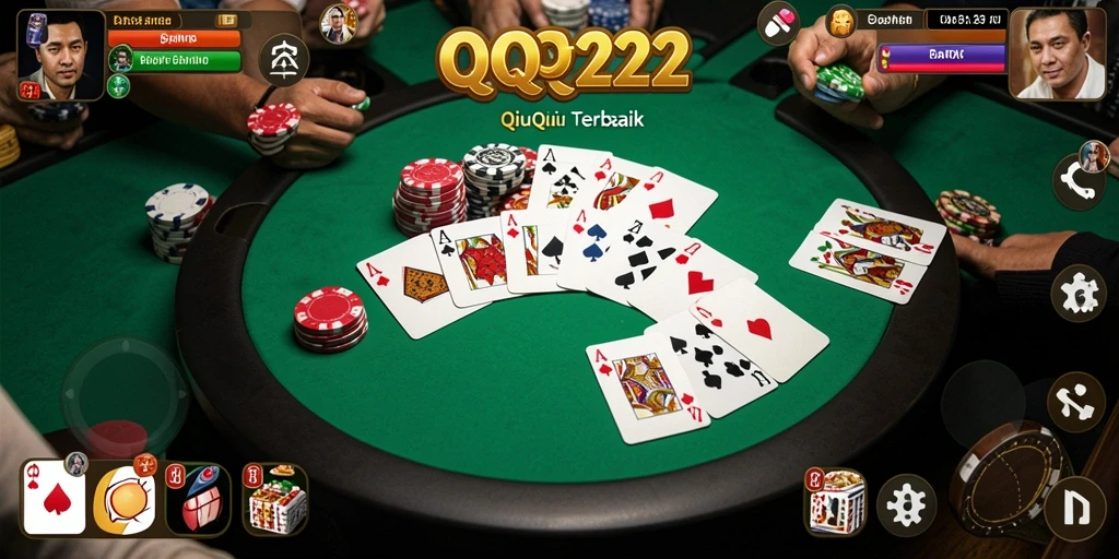 Gameplay QiuQiu yang seru dan kompetitif di QQ222.