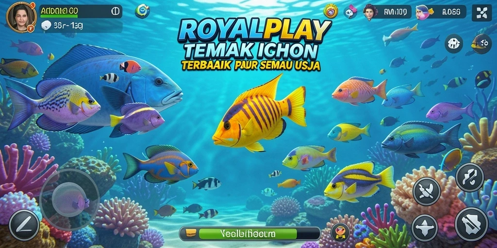 Tampilan menakjubkan dari gameplay Tembak Ikan ROYALPLAY.