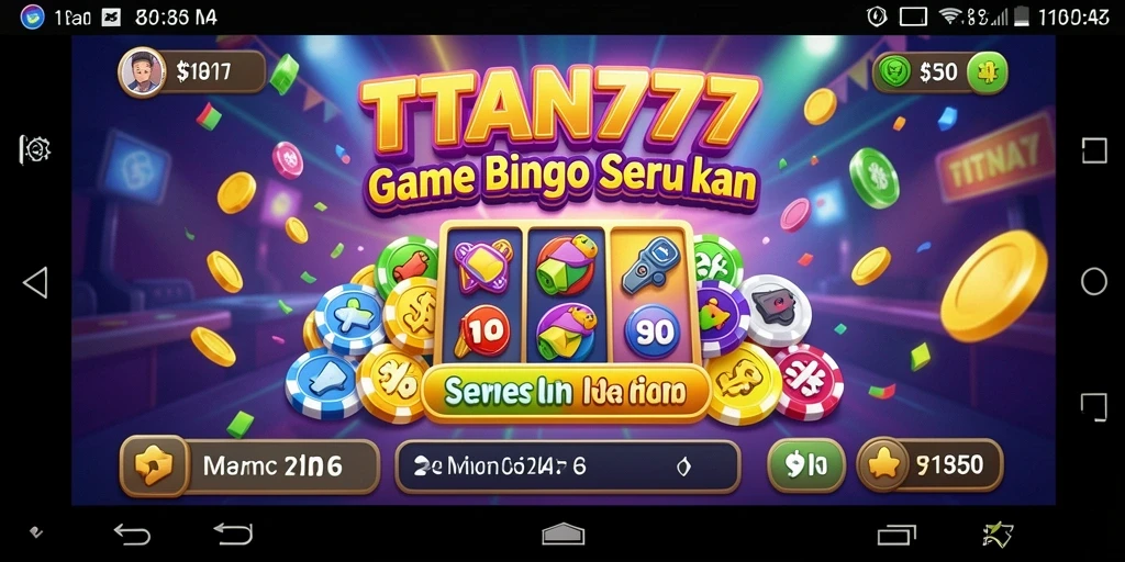 Tampilan gameplay Bingo yang seru di TITAN777.