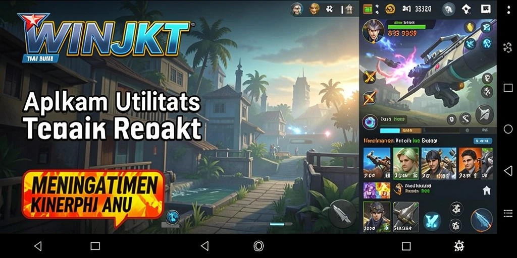 Tampilan utama WINJKT dengan fitur utilitas yang intuitif