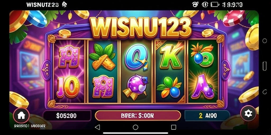 Tampilan gameplay mengasyikkan di WISNU123 dengan putaran slot yang seru.