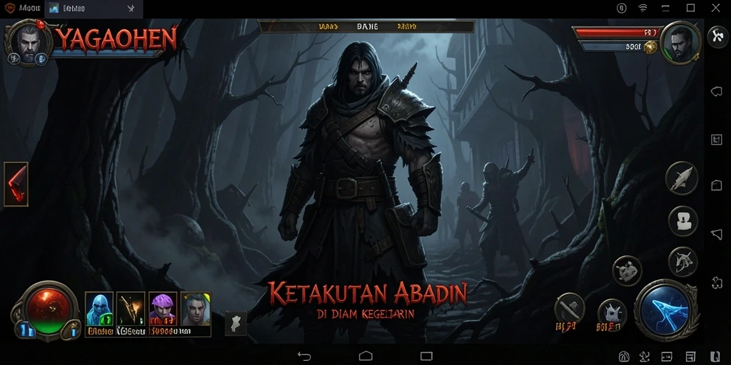 Screenshot YAGAOHEN menampilkan suasana mencekam yang menggugah rasa takut.