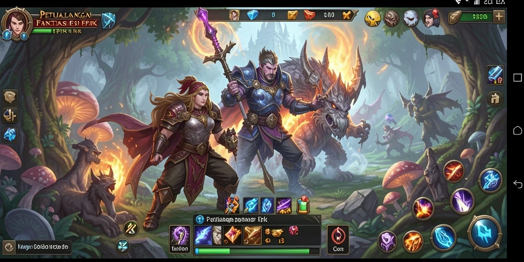 Tampilan gameplay ZK7 yang menegangkan di dunia RPG